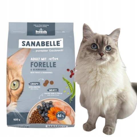 PAKIET PRÓBNY SANABELLE ULUBIONE KARMY DLA KOTA DOROSŁEGO 5X400 (2KG)