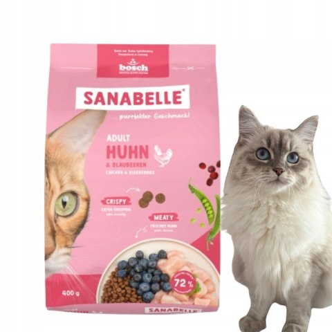 PAKIET PRÓBNY SANABELLE ULUBIONE KARMY DLA KOTA DOROSŁEGO 5X400 (2KG)