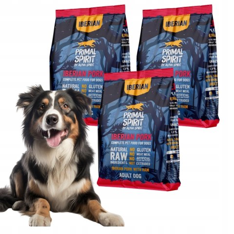 PRIMAL SPIRIT IBERIAN PAKIET PRÓBNY PIES 3X1KG PORK WIEPRZOWINA