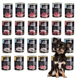 Pan Mięsko 24 x 400 g mix NOWYCH SMAKÓW DLA PSA