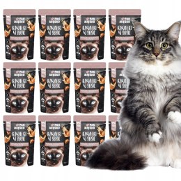 Pan Mięsko Karma mokra dla kota Kawałki w sosie Kurczak z przepiórką 12X85