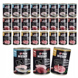 Pan Mięsko Pakiet dla psa 24x400 Mix Smaków MIX NAJLEPSZYCH SMAKÓW PUSZKI
