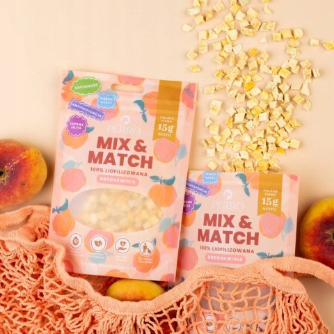 Perro Mix & Match Liofilizowana Brzoskwinia 15g zdrowe smaczki