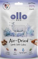 Przysmak dla psa Ollo - AIR-DRIED SOFT CUBES JAGNIĘCINA, monobiałkowy - 80g
