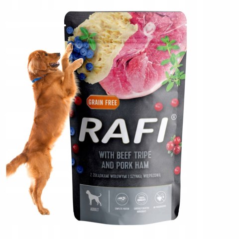 RAFI SASZETA ŻOŁĄDKI WOŁOWE Z SZYNKĄ 500G DOLINA