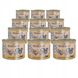 Wiejska Zagroda dla kociaka 12x200 Indyk z kurczakiem Puszki kotki karmiące