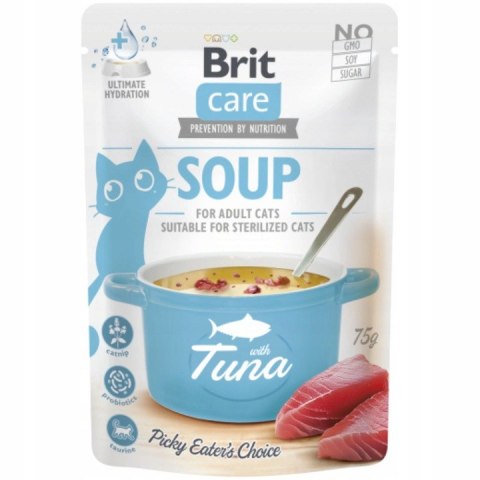 Zestaw Brit Care CAT SOUP 12X75 Saszetki dla kota chicken salmon tuna
