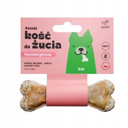 AZANKI Kość hipoalergiczna ze skóry jelenia z owcą i jagodami goji S/M 12cm