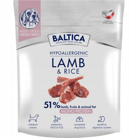 Baltica Adult Lamb&Rice M 1kg RASY ŚREDNIE