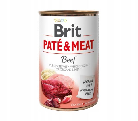 Brit Pate&Meat Beef Wołowina 800g