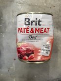Brit Pate&Meat Beef Wołowina 800g