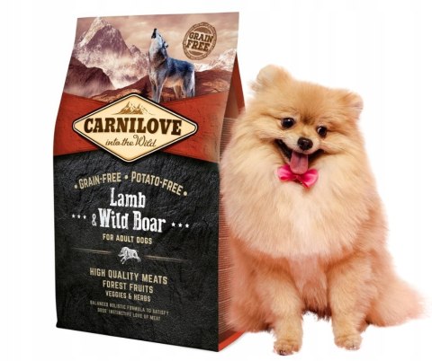 CARNILOVE LAMB & WILD BOAR / Jagnięcina i Dzik dla dorosłych psów 4kg