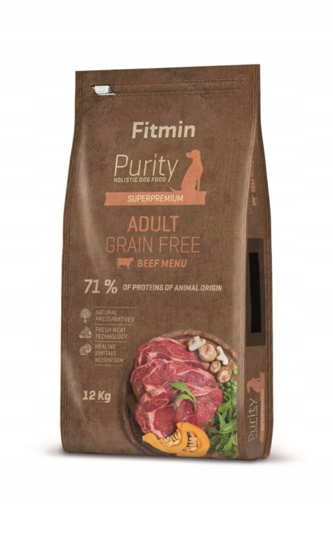 Fitmin Purity GF Adult Beef Wołowina 12 kg Karma półmiękka dla psa dorosłeg