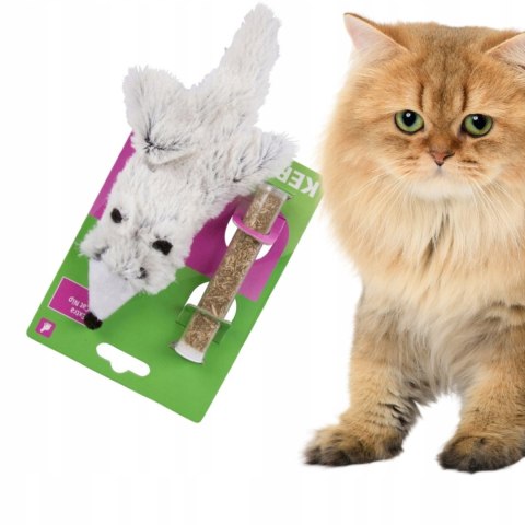 KERBL Zabawka dla kotka gronostaj z kocimiętką 17cm kociak