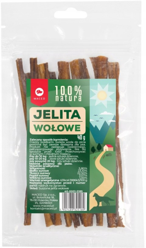 MACED 100% JELITA WOŁOWE 40G