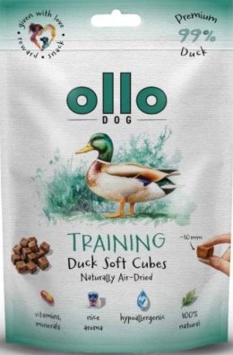 OLLO Przysmak dla psa AIR-DRIED TRAINING SOFT CUBES KACZKA 80g
