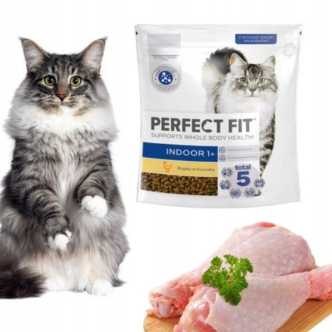 PERFECT FIT INDOOR ADULT 750G SUCHA KARMA DLA DOROSŁEGO KOTA Z KURCZAKIEM