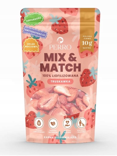 PERRO MIX & MATCH Truskawka liofilizowana 10g