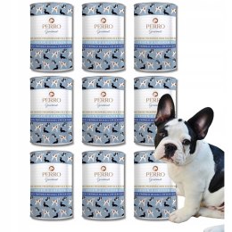 Perro Gourmet Monobiałkowa Karma Mokra Jeleń z Gruszką Junior 9x400g dla Ps