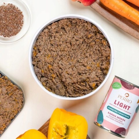 Perro LIGHT JAGNIĘCINA WARZYWA karma mokra dla psa 800g