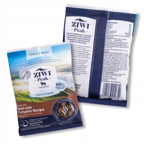 Próbka Ziwi Peak Grass-Fed Beef with Pumpkin Recipe For Dogs