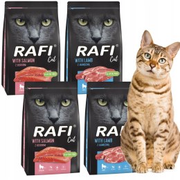 Rafi Cat zestaw 4x1,5 kg sucha karma dla kota dorosłego MIX SMAKÓW 6kg