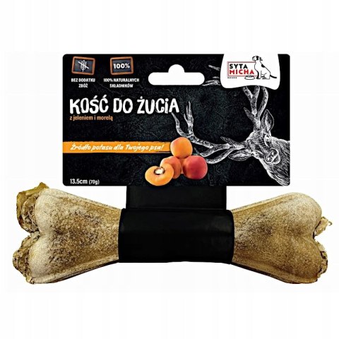Syta Micha Kość do żucia jeleń z morelą 13,5 cm Zdrowa kostka