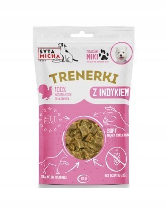 Syta Micha Trenerki z indykiem dla psa 80g nagroda