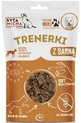 Syta Micha Trenerki z sarną dla psa 80g przysmak SARNA