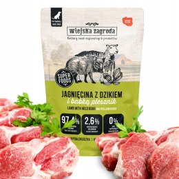 Wiejska Zagroda Karma mokra dla psa Jagnięcina z dzikiem (dorosły) 500g