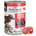 Wiejska Zagroda Karma mokra dla psa Monobiałkowa Wołowina (dorosły) 400g