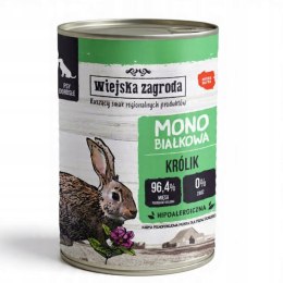 Wiejska Zagroda Pies Monobiałkowa Królik 400g