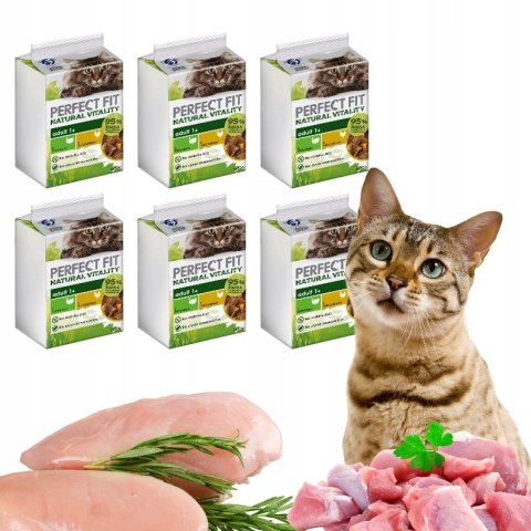 ZESTAW Perfect Fit Natural Vitality z indykiem i kurczakiem dla kota 36x50g