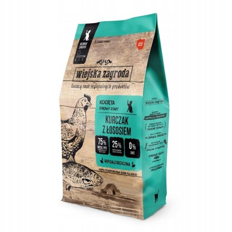 ZESTAW Wiejska Zagroda KOCIAK Indyk z Kurczakiem+ z Łososiem 2X1,6KG