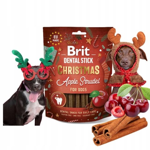 BRIT DENTAL STICK CHRISTMAST Apple Strudel SNACK 250g