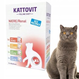 KATTOVIT NIERE RENAL KARMA DLA KOTÓW MIX SMAKÓW 12x85g