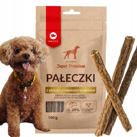 MACED SP PAŁECZKI Z KRÓLIKA Z JABŁKIEM I BURAKIEM 100G