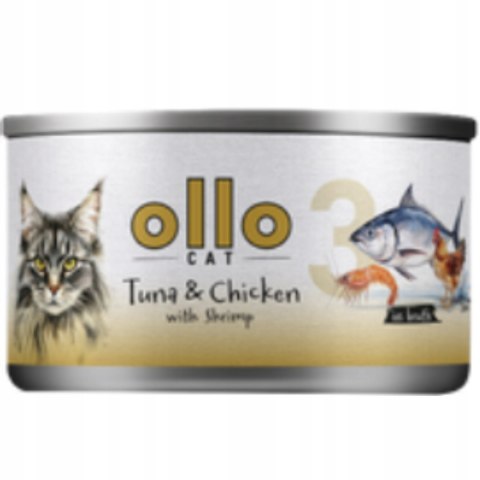 Ollo Cat Tuna Shrimp Lobster Zestaw wszystkich smaków 24x70g