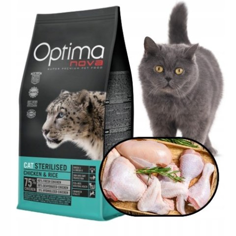 Optimanova Cat Adult Sterilised Chicken & Rice 2kg