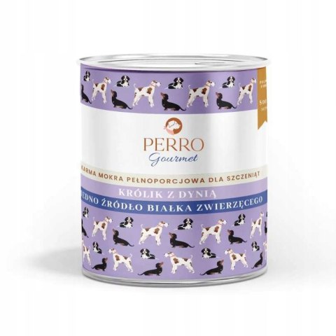 PERRO JUNIOR Gourmet Królik z dynią - monobiałkowa formuła dla szczeniąt ws
