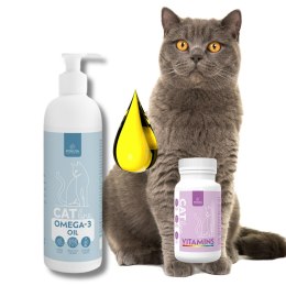 POKUSA CatLine Vitamins 90 tablets + CatLine Omega-3 Oil 100 ml