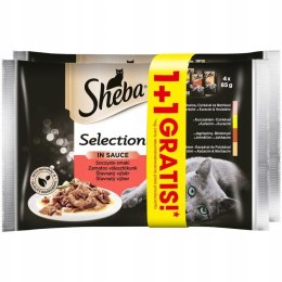 Sheba Selection w Sosie Soczyste Smaki 2 x (4x85g)