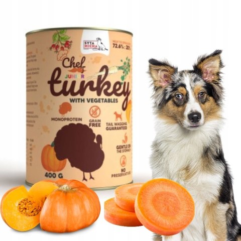 Syta Micha CHEF Indyk z warzywami JUNIOR 400g