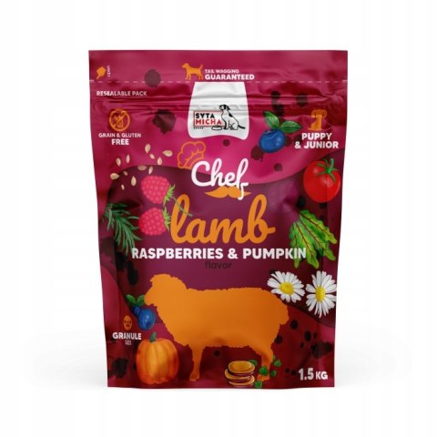 Syta Micha Karma sucha CHEF Jagniecina - JUNIOR 1,5kg