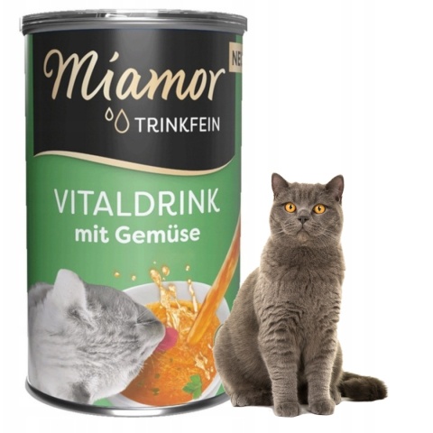 MIAMOR VITALDRINK MIX SMAKÓW napój dla wybrednych kotów zupa 24 x 135ml