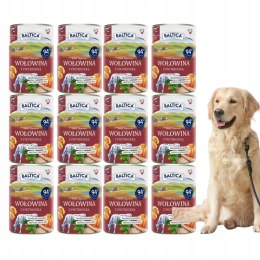 BALTICA Monobiałkowa WOŁOWINA 12x400 MOKRA KARMA