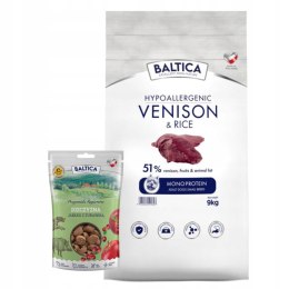 BALTICA NUTRACEUTIC Hypoallergenic Venison & rice XS / S 9kg