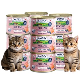 BALTICA SMAKI REGIONÓW JUNIOR Jagnięcina z indykiem 12x185g DLA KOCIAKA