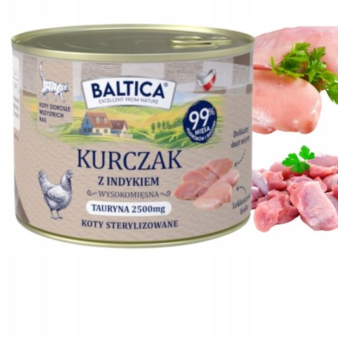 BALTICA SMAKI REGIONÓW Kot dorosły Kurczak z indykiem 185g