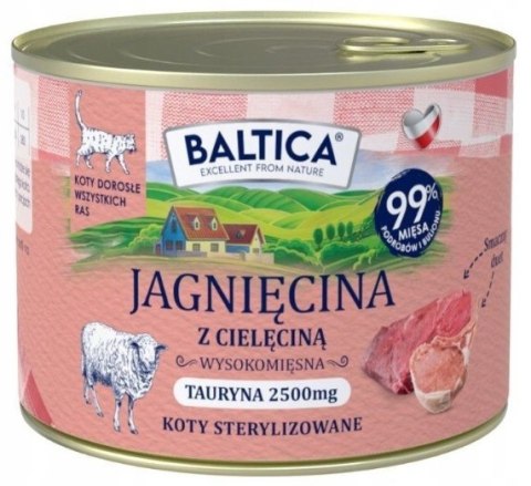 Baltica Smaki Regionów Jagnięcina z Cielęciną 185g Karma dla Kota